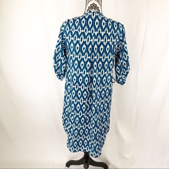 Anthropologie Maeve Frequencies Ikat Midi Dress - Picture 6 of 8